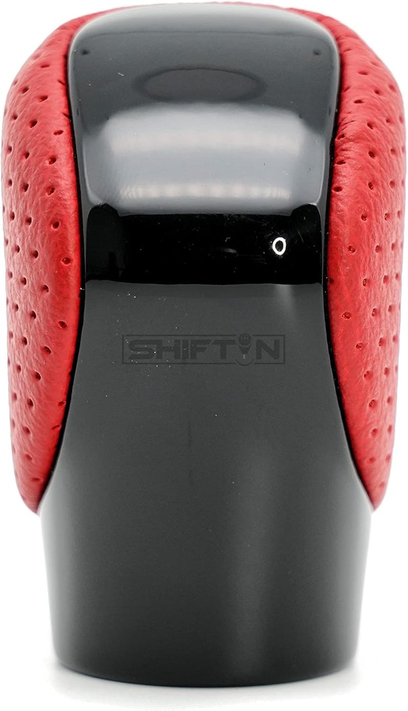 SHIFTIN Gear Shift Knob Shifter for Lexus ES GS GX is NX RC RX 200t 300 350 3450h 450hL 350L (Circuit Red Leather/Piano Black) - Image 3